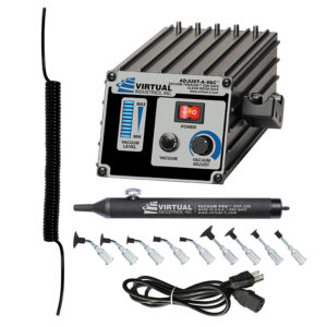 AV-6000-110, 110 VOLT AC, ADJUST-A-VAC™ ESD-SAFE Kit With Buna-N Static Dissipative Non-Marking Vacuum Cups With Probes