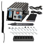 AV-6000-FS-SP8-BD-110, 110 VOLT AC, ADJUST-A-VAC™ ESD Safe Kit With Foot Switch, ESD-SAFE Delrin Small Parts Tips And Buna-N Static Dissipative Non-Marking Vacuum Cups With Probes