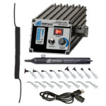 AV-6000-SP8-BD-110, 110 VOLT AC, ADJUST-A-VAC™ ESD Safe Kit With ESD-SAFE Delrin Small Parts Tips and Buna-N Static Dissipative Non-Marking Vacuum Cups With Probes