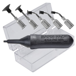 HV-KIT-II-ESD, HANDI-VAC™ Vacuum Tweezer Kit With 5 Probes And 5 ESD-SAFE High-Temp Conductive Silicone Vacuum Cups  -  SEE VIDEO