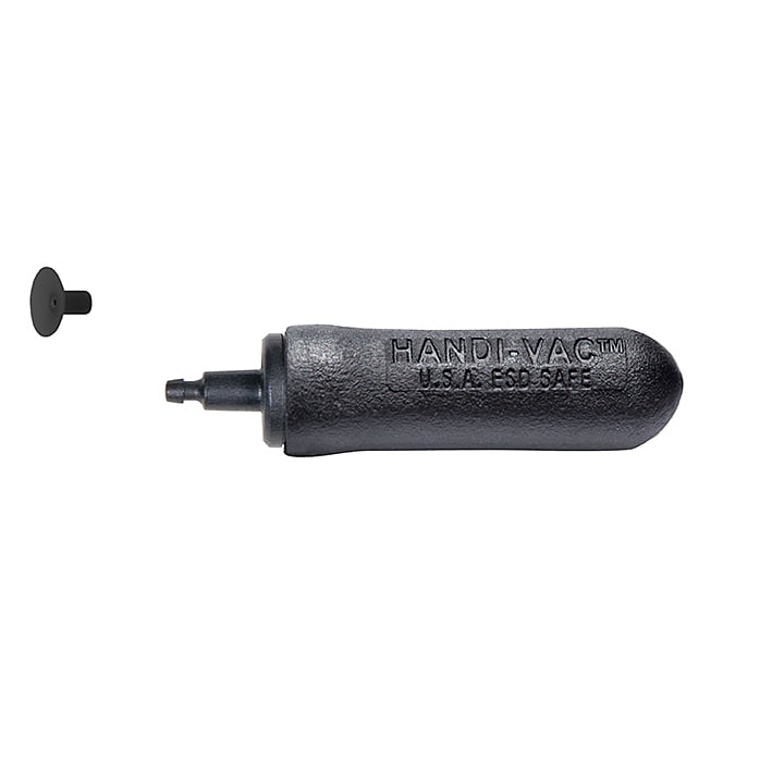 HV2-038-ESD, HANDI-VAC™-2 With 3/8" (9.53mm) ESD-SAFE High-Temp Conductive Silicone Black Vacuum Cup
