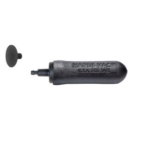 HV2-062-ESD, HANDI-VAC™-2 With 5/8" (15.88mm) ESD-SAFE High-Temp Conductive Silicone Black Vacuum Cup