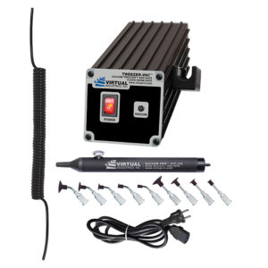 TV-1000-220, 220 VOLT AC TWEEZER-VAC™ ESD-SAFE Kit With Buna-N Static Dissipative Non-Marking Vacuum Cups With Probes