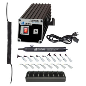 TV-1000A-SP8-BD-220, 220 Volt AC, TWEEZER-VAC™ AUTO-ON/OFF ESD-SAFE Kit With Delrin Small Parts Tips and Buna-N Static Dissipative Non-Marking Vacuum Cups With Probes