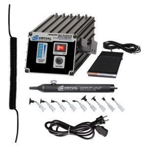 TV-1500A-ELITE-FS-220, 220 VOLT AC, TWEEZER-VAC™ ELITE AUTO-ON/OFF ESD-SAFE Kit With Foot Switch And Buna-N Static Dissipative Non-Marking Vacuum Cups With Probes