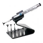 V8901-KIT-B, PEN-VAC™, Aluminum Body Vacuum Pen, ESD-SAFE Kit With 8 Buna-N Static Dissipative Non-Marking Vacuum Cups With Probes And Vacuum Pen Holder