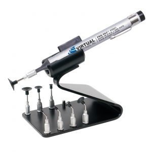 V8901-KIT-B, PEN-VAC™, Aluminum Body Vacuum Pen, ESD-SAFE Kit With 8 Buna-N Static Dissipative Non-Marking Vacuum Cups With Probes And Vacuum Pen Holder