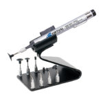 V8901-KIT-ESD, PEN-VAC™, Aluminum Body Vacuum Pen, ESD-SAFE Kit With 8 High-Temp Conductive Silicone Black Vacuum Cups With Probes And Vacuum Pen Holder