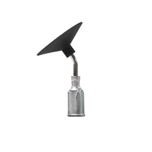 V8903-O-B, Metal Bent 1/2 Inch Probe With Buna-N Static Dissipative Non-Marking ESD-Safe 1 Inch (25.4mm) Diameter Vacuum Cup