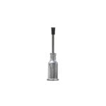 V8904-D-S, Metal Straight 1/2 Inch Probe With ESD Safe High-Temp Conductive Silicone Black 3/32″ (2.38mm) Diameter Vacuum Cup