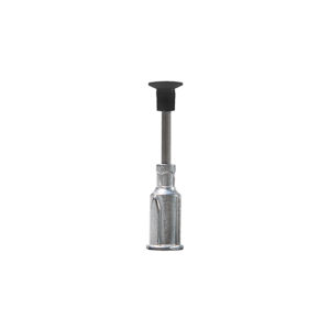 V8904-M-S, Metal Straight 1/2 Inch Probe With ESD Safe High-Temp Conductive Silicone Black 1/4 Inch (6.35mm) Diameter Vacuum Cup