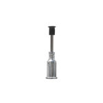 V8904-P-S, Metal Straight 1/2 Inch Probe With ESD Safe High-Temp Conductive Silicone Black 3/16 Inch (4.76mm) Diameter Vacuum Cup