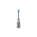 V8908-D-S, Metal Straight 1/2 Inch Probe With PureAClean™ Blue, Non-Marking, NON ESD Safe 3/32 Inch (2.38mm) Diameter Vacuum Cup