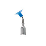 V8908-H-B, Metal Bent 1/2 Inch Probe With PureAClean™ Blue, Non-Marking, NON ESD Safe 1/2 Inch (12.7mm) Diameter Vacuum Cup