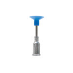 V8908-H-S, Metal Straight 1/2 Inch Probe With PureAClean™ Blue, Non-Marking, NON ESD Safe 1/2 Inch (12.7mm) Diameter Vacuum Cup