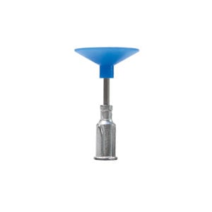 V8908-K-S, Metal Straight 1/2 Inch Probe With PureAClean™ Blue, Non-Marking, NON ESD Safe 3/4 Inch (19.05mm) Diameter Vacuum Cup