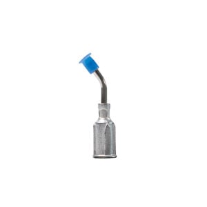 V8908-P-B, Metal Bent 1/2 Inch Probe With PureAClean™ Blue, Non-Marking, NON ESD Safe 3/16 Inch (4.76mm) Diameter Vacuum Cup