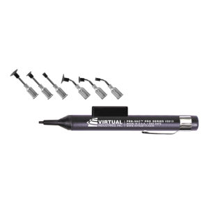 V8910-BK-LMS-ESD, Black Plastic PRO-SERIES PEN-VAC™ Kit With 6 High-Temp Conductive Silicone Black Vacuum Cups With Probes - SEE VIDEO