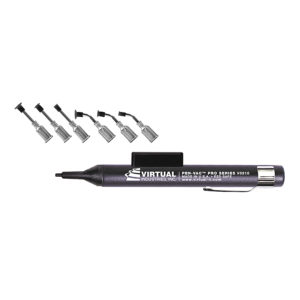 V8910-BK-MPS-ESD, Black Plastic PRO-SERIES PEN-VAC™ Kit With 6 High-Temp Conductive Silicone Black Vacuum Cups With Probes