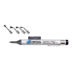 V8920E-A-ESD, PEN-VAC™ JUNIOR, Aluminum Body Vacuum Pen, ESD-SAFE Kit With 4 High-Temp Conductive Silicone Black Vacuum Cups With Probes