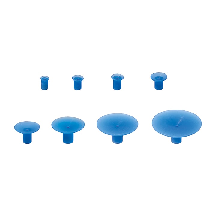 V9000K8-PUR, PureAClean™ Kit of 8 Blue, Non-Marking, NON ESD SAFE Vacuum Cups
