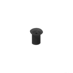 V9018-ESD, ESD Safe High-Temp Conductive Silicone Black 3/16 Inch (4.76mm) Diameter Vacuum Cup