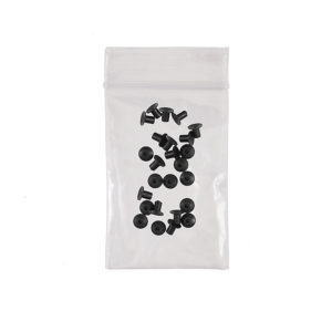 V9025-ESD-25PK, ESD Safe High-Temp Conductive Silicone Black 1/4 Inch (6.35mm) Diameter Vacuum Cup - Assortment Pack of 25