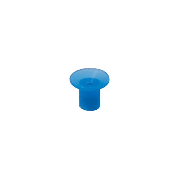 V9025-PUR, PureAClean™ Blue, Non-Marking, NON ESD SAFE 1/4 Inch (6.35 mm) Diameter Vacuum Cup