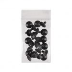 V9050-ESD-25PK, ESD Safe High-Temp Conductive Silicone Black 1/2 Inch (12.70mm) Diameter Vacuum Cup - Assortment Pack of 25