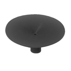 V9100-ESD, ESD Safe High-Temp Conductive Silicone Black 1 Inch (25.4mm) Diameter Vacuum Cup