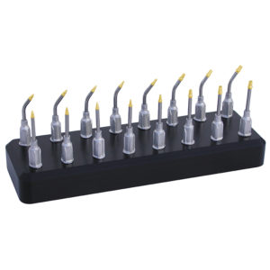 VSPT-KIT-16-B, Deluxe Small Parts Kit 16 Gold Plate Tips For Micro Parts - With Holder