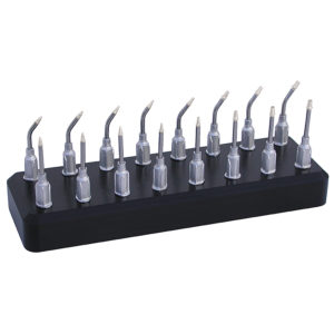 VSPT-KIT-16-D, Deluxe Small Parts Kit 16 Delrin Tips For Micro Parts - With Holder