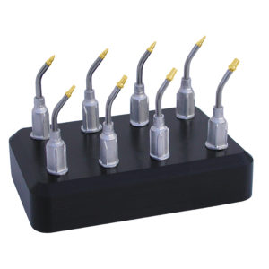 VSPT-KIT-8-BB, Deluxe Small Parts Kit 8 Bent Gold Plated Tips For Handling Micro Parts - With Holder