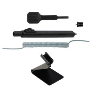 VWW-2-SD-MW6-2.5mm SLIDE SWITCH WAFER WAND™ Kit With ESD Safe coiled clear permanent static dissipative vacuum hose 5’ (VCH-2.5mm-5) - Wafer Tip (VMWT-B)