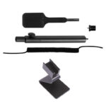VWWB-2A-MW8-2.5mm, Push-Button Wand Kits,ESD Safe coiled permanent static dissipative vacuum hose 5’ (VCH-2.5mm-5), Tip (VMWT-C) For Up To 8" Wafers, Solar Cells, Thin/Delicate Substrates, MEMS Devices And Fragile Components
