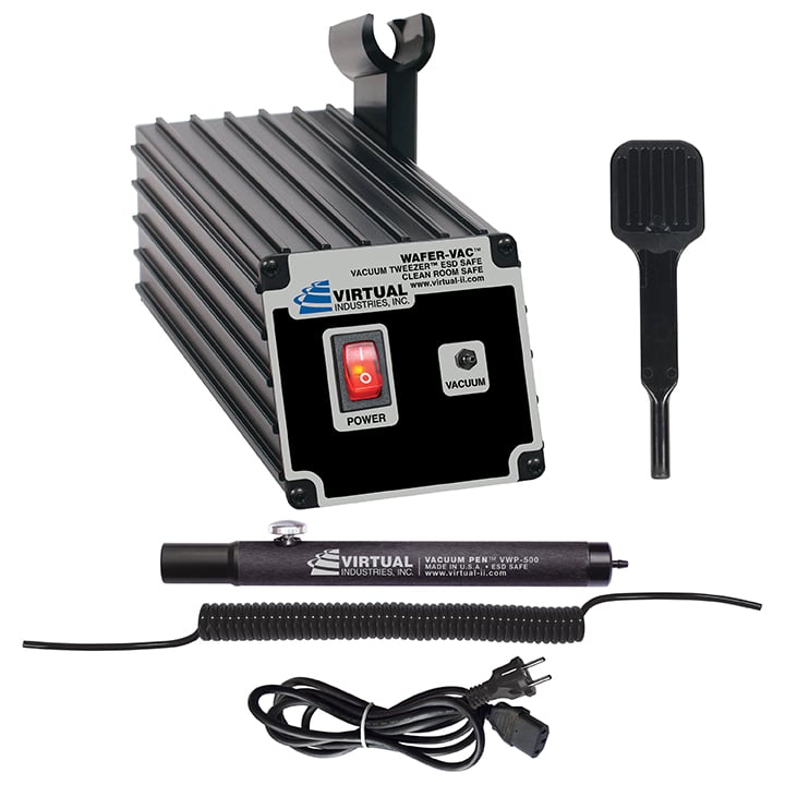WV-9000-MW6-220, 220 Volt AC, WAFER-VAC™ System With 6 Inch MOLDED PEEK Wafer Tip VMWT-B