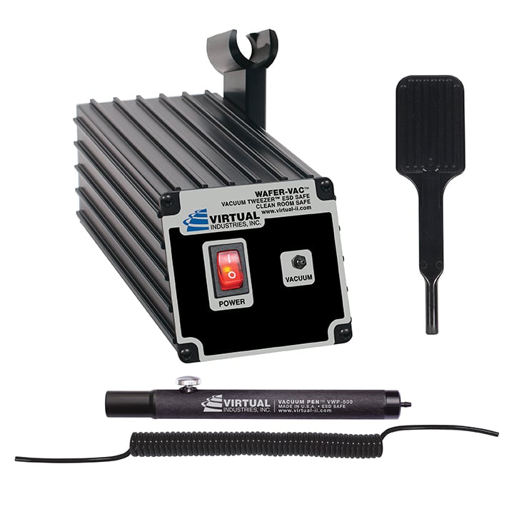 WV-9000-MW8-110, 110 Volt AC, WAFER-VAC™ System With 8 Inch MOLDED PEEK Wafer Tip VMWT-C