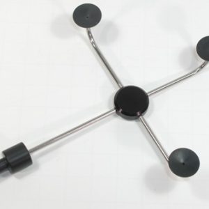 V3CS-200-JB-2 Three Vacuum Cup Tip 2 5/16" (58.74mm) Radius - Side Entry For Solar Cells or Flat Pan