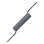 VCH-1/8-6, 6 Feet 1/8” Coiled Gray Permanent Polyurethane Static Dissipative Vacuum Hose with a 6” (152.4mm) tail at each end, ESD Safe.