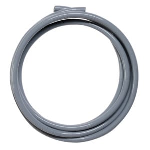 VSH-1/8-7, 7 Feet 1/8” Straight Gray Permanent Polyurethane Static Dissipative Vacuum Hose with a 6” (152.4mm) tail at each end, ESD Safe.