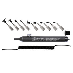VV-PEN-KIT-PB, Push Button VACUUM PEN™, ESD-SAFE Kit With Buna-N Static Dissipative Non-Marking Vacuum Cups With Probes