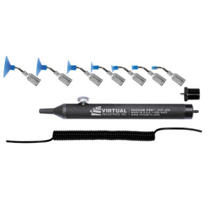 VV-PEN-KIT-PB-PUR, Push Button VACUUM PEN™ Kit With Blue Non-Marking PUREACLEAN™ Vacuum Cups With Probes