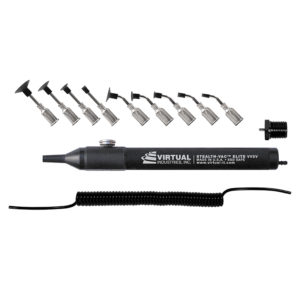 VVSV-NC,  STEALTH-VAC™ ELITE, ESD-SAFE Kit - Normally Closed  - Normally Closed, VACUUM PEN™ - Operates On Compressed Air Or Nitrogen , 9 Buna-N Static Dissipative Non-Marking Vacuum Cups With Probes